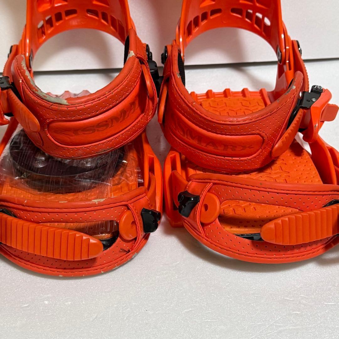 MLサイズ オレンジ スノーボード ビンディング キスマーク