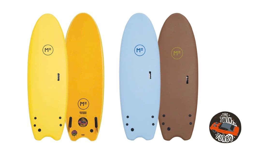 MF ソフトボード　twinturbo ツインフィン　サーフボード　fcs2