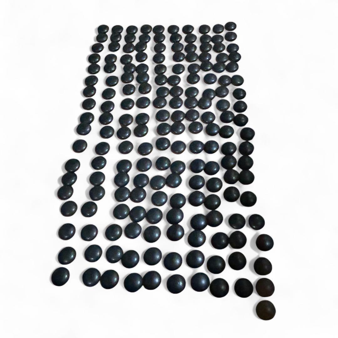 日向特製 本蛤碁石 28号 那智黒石セット高級碁石 【美品】送料無料