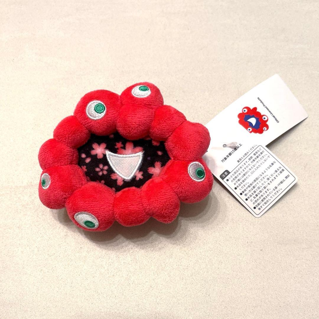 ミ*ー様 ミャクミャク 桜 小銭入れ 黒 キーホルダー 大阪万博 ブラック