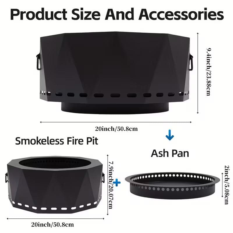 大型二次燃焼焚火台ストーブ ファイヤーピット 新品未使用品