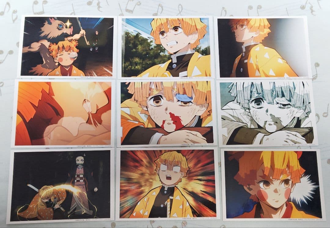 鬼滅の刃 場面写ブロマイドくじ 竈門炭治郎 我妻善逸 嘴平伊之助 57枚セット