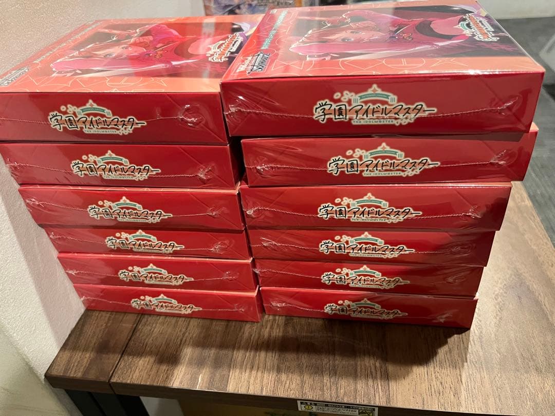 ヴァイスシュヴァルツ 学園アイドルマスター 未開封シュリンク付き12box
