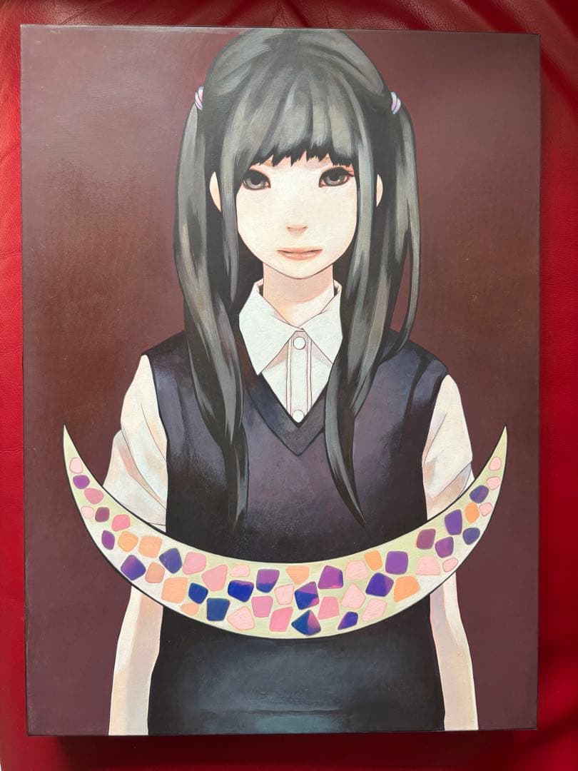 大槻香奈　「月の器」　アクリル・ガッシュの少女のポートレート