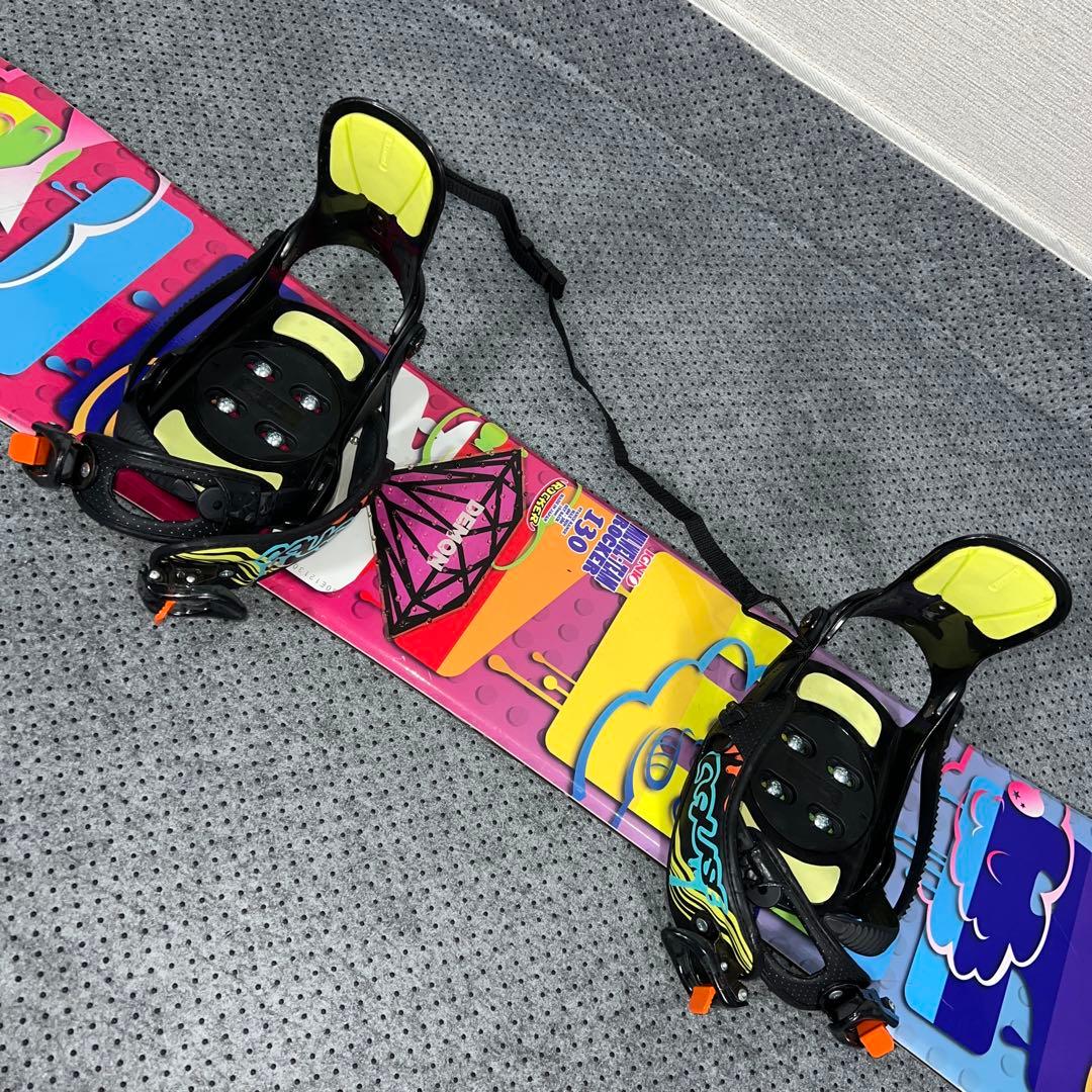 ５回使用 キッズスノーボード 130cm IGNIO×バイン×ダイヤルブーツ