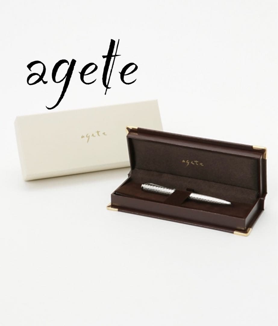 【新品】agete アガットSV925ボールペン 高級 エレガント ジュエリー