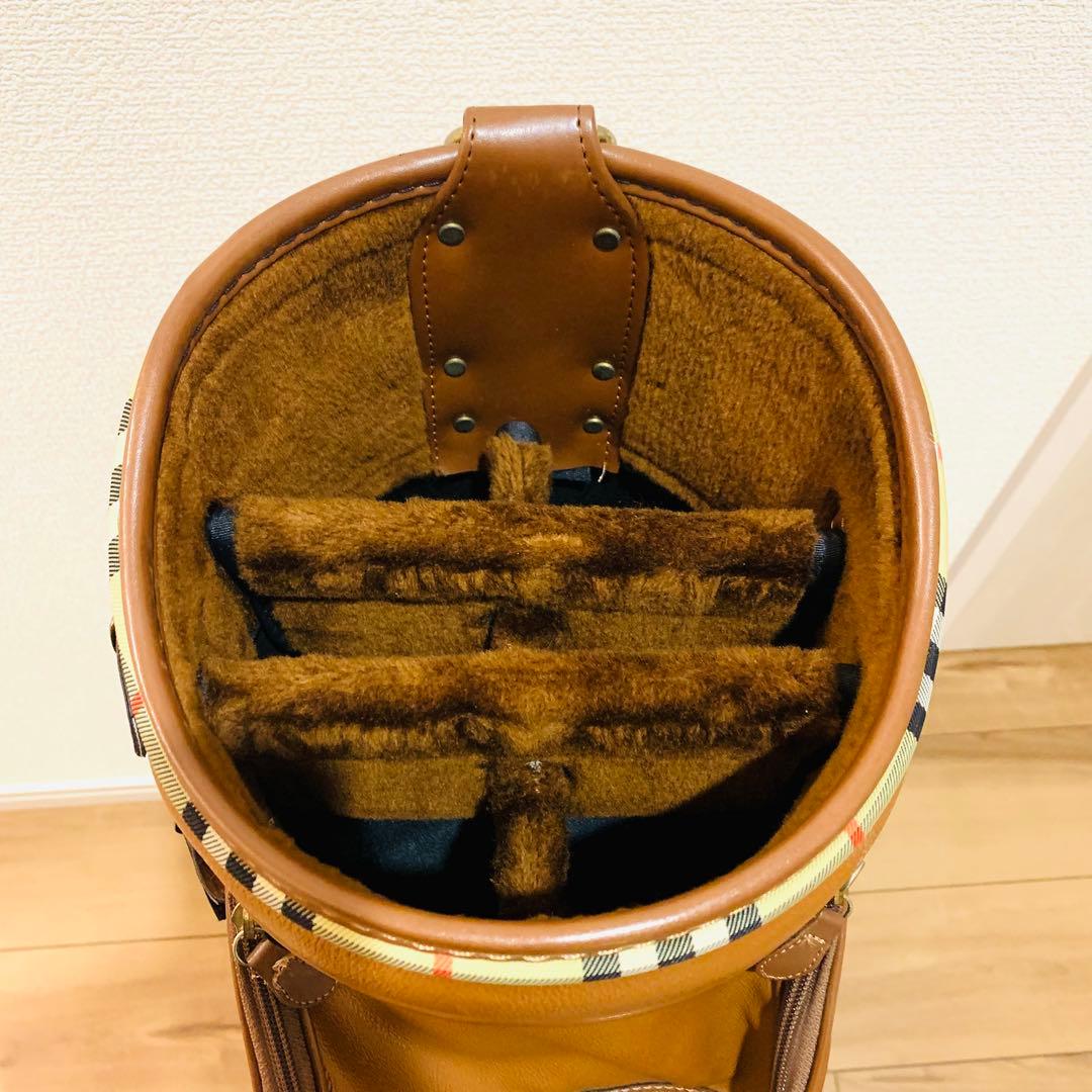 BURBERRY バーバリー キャディバッグ ヴィンテージ ノバチェック レザー
