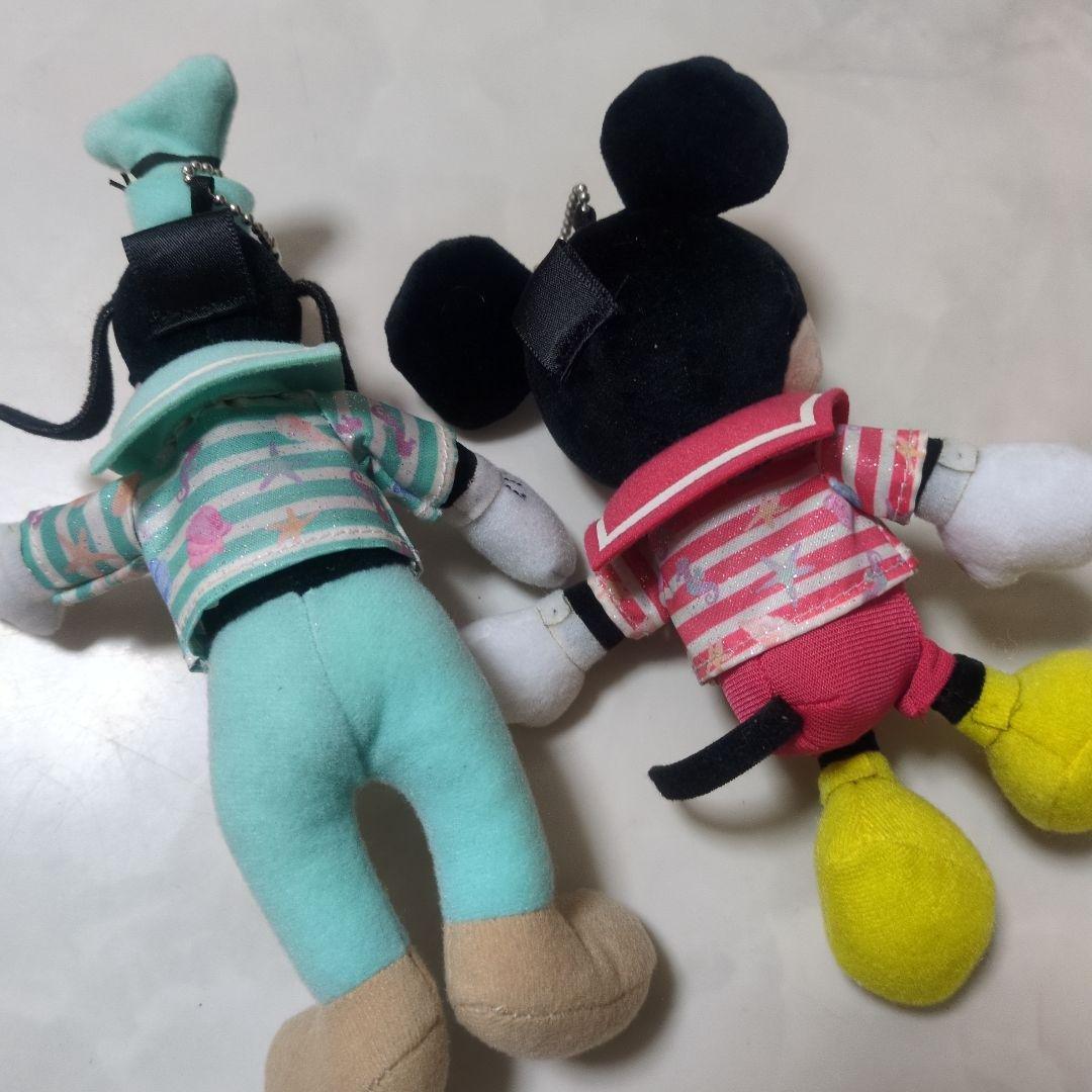 美品　ディズニーストア　サマー　マリン　ぬいぐるみ　ミッキー　グーフィー　セット
