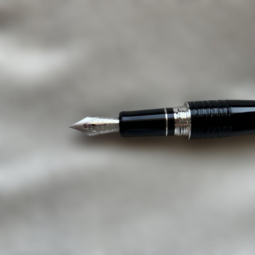 パイロット万年筆　2000年代　14金 細字　バンブー　ブラック