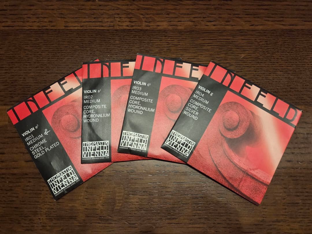 バイオリン弦「インフェルド赤」EADGセット 4/4バイオリン用