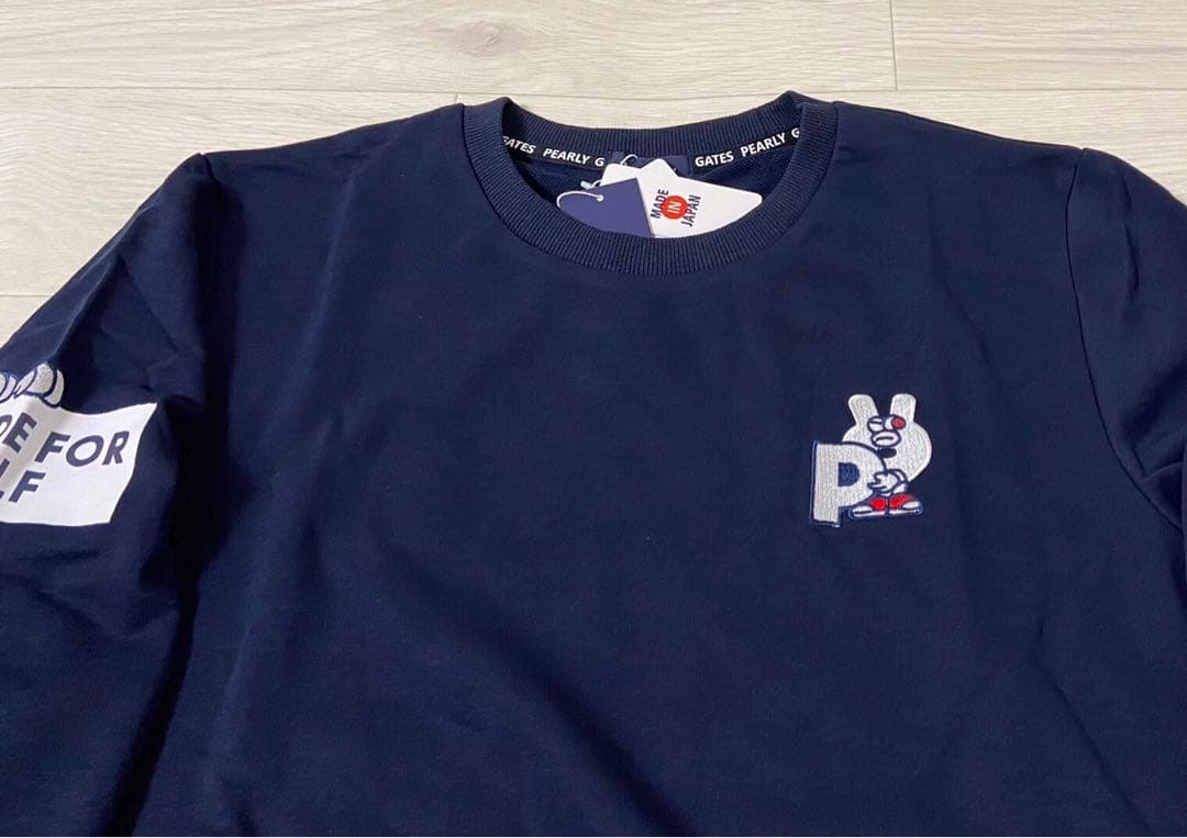 新品 正規品 パーリーゲイツ どうしちゃったPGスウェット 紺 サイズ7 XXL