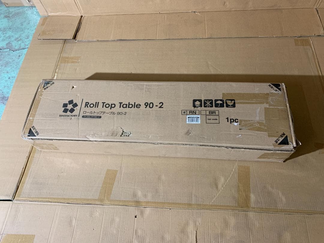 テントファクトリー ウッドラインロールトップテーブルTF-ZEL-RT90W