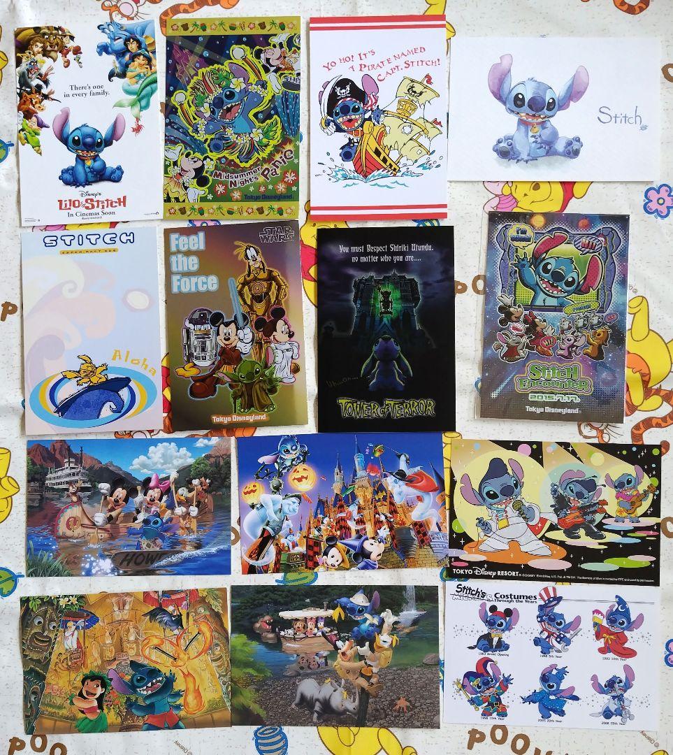 ディズニーポストカード　スティッチ 東京ディズニーランド　シー　リゾート他