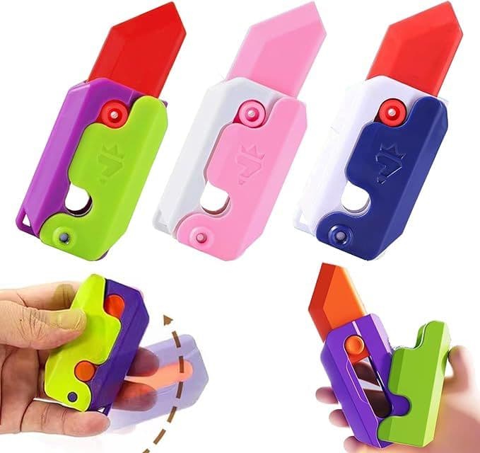 ✾話題の商品✾にんじんナイフ　おもちゃ　知育　脳トレ　集中力向上　青　白