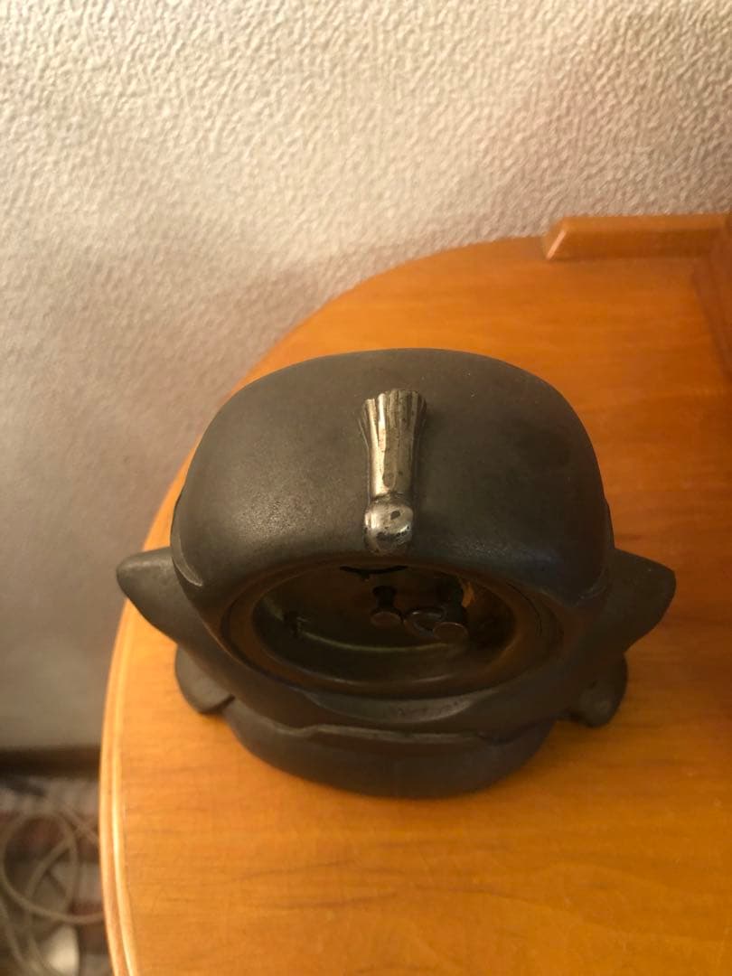 珍品　骨董　福助　時計　戦前　アンティーク　置物　レトロ　大正ロマン　おかめ