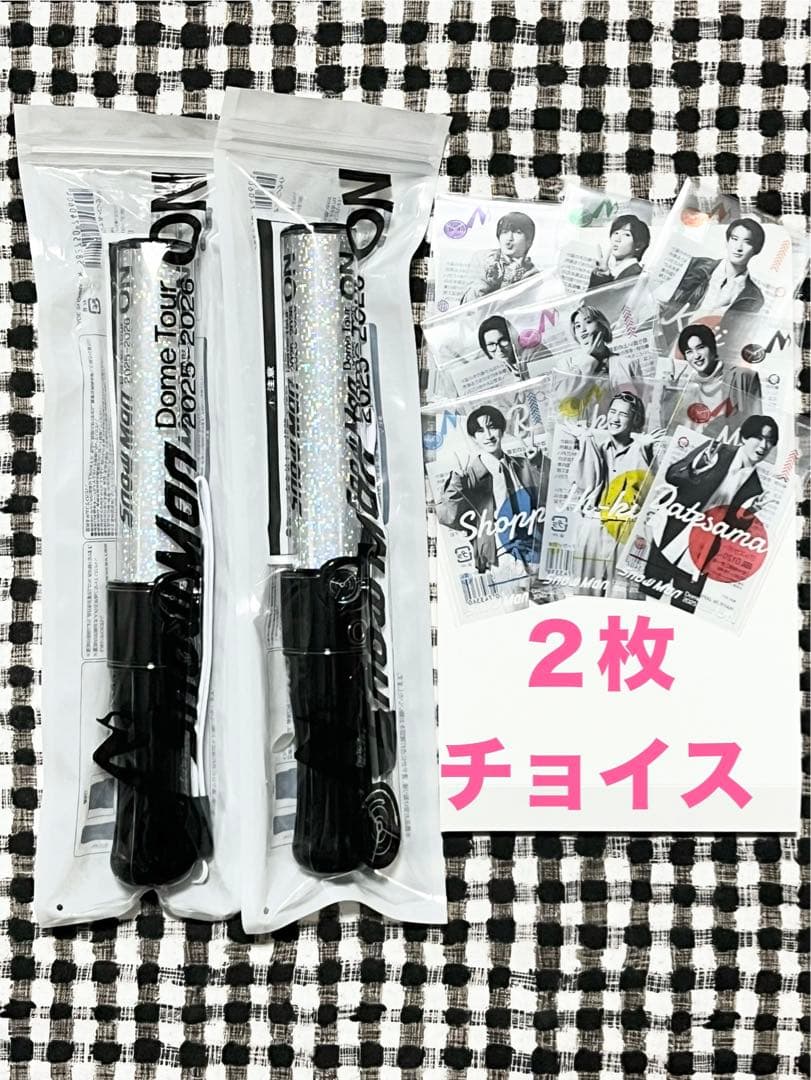 ☆新品☆ Man ON ペンライト、クリアステッカー　✖️２