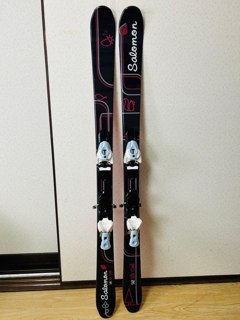 【専用】サロモン Le Ciel 141cm スキー板 ビンディング ストック
