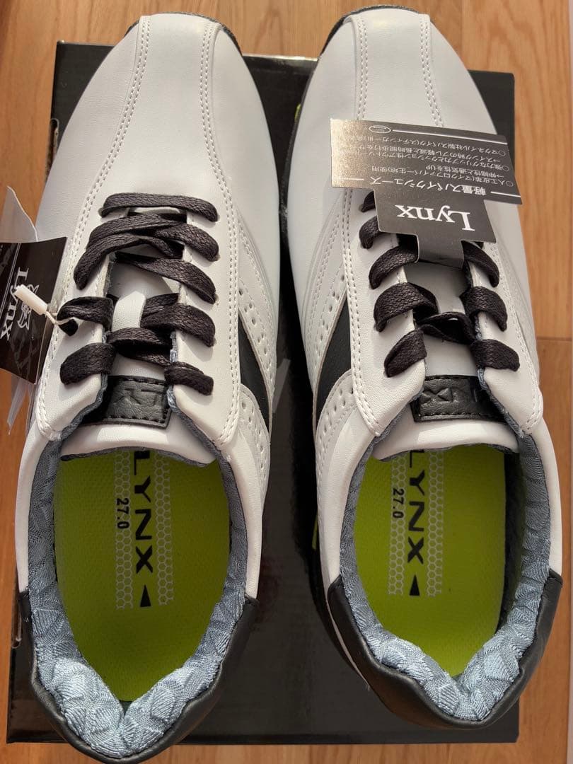 【新品】 27.0cm LYNX(リンクス) ゴルフシューズ LXSH-7568