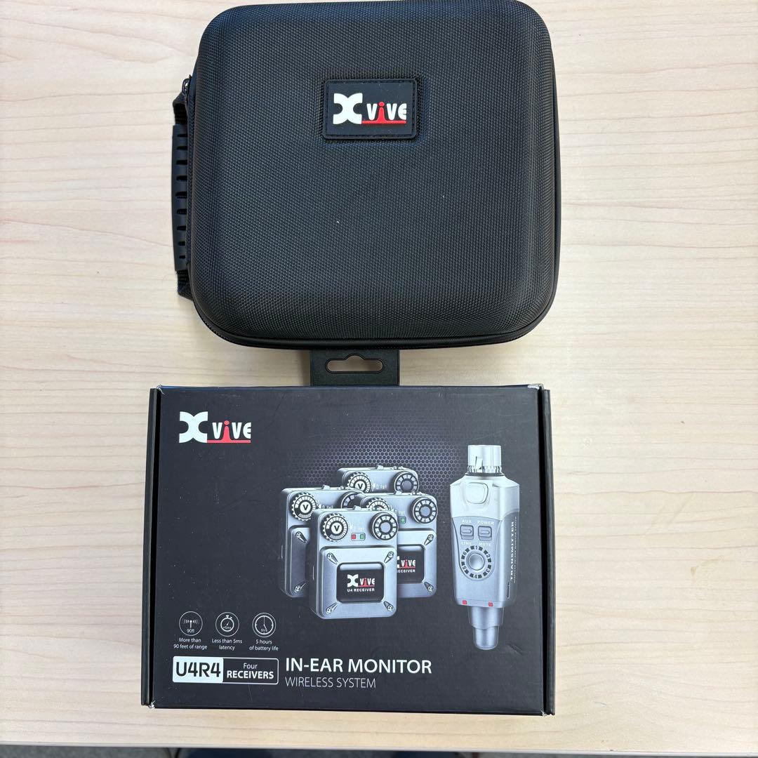 Xvive U4R4 XV-U4ワイヤレスインイヤーモニター 専用ケース　セット