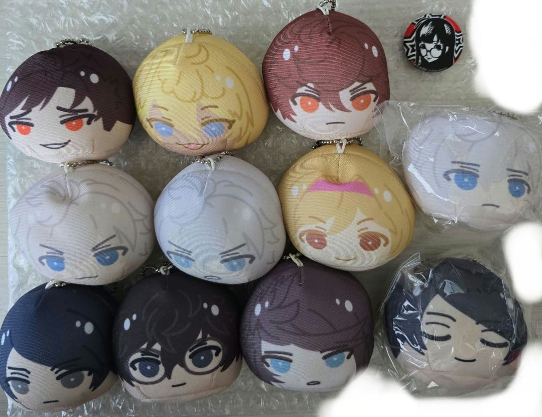 ペルソナ5 おまんじゅう　にぎにぎマスコット　主人公　蓮　特典　祐介　P5 缶バ