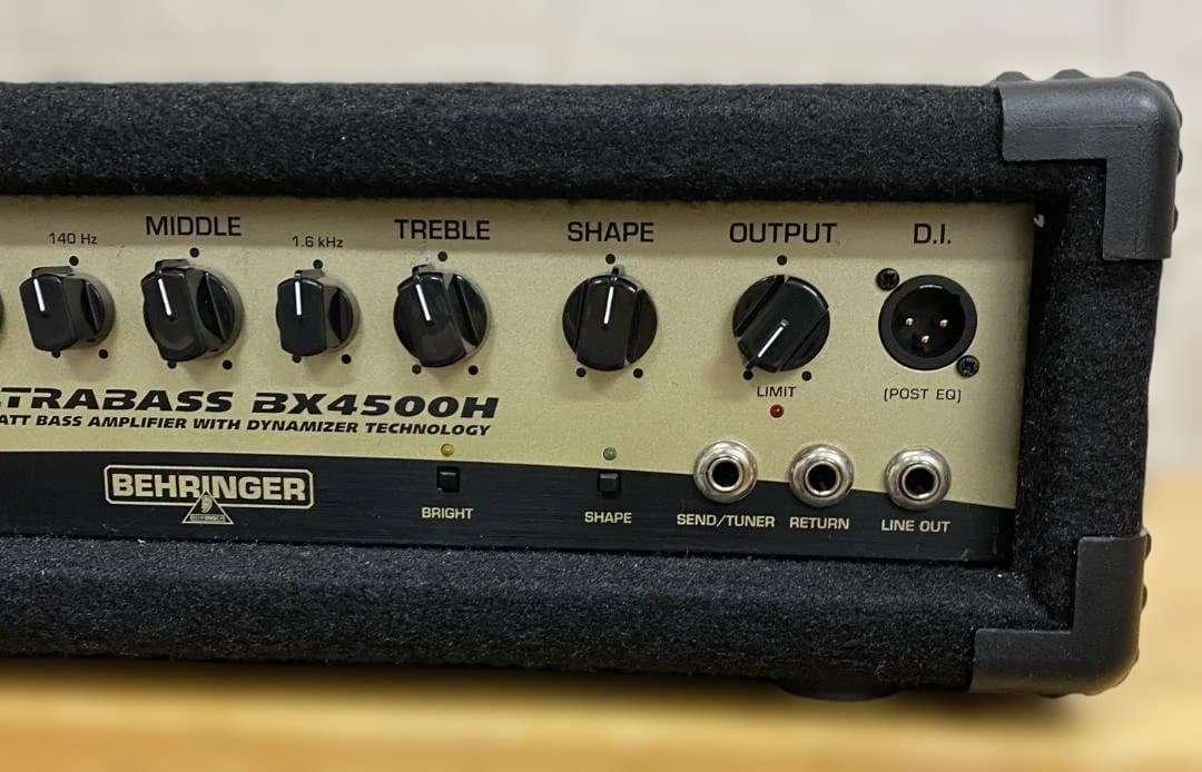 【最終値下げ：美品】Behringer BX4500H ベースアンプ 動作良好②