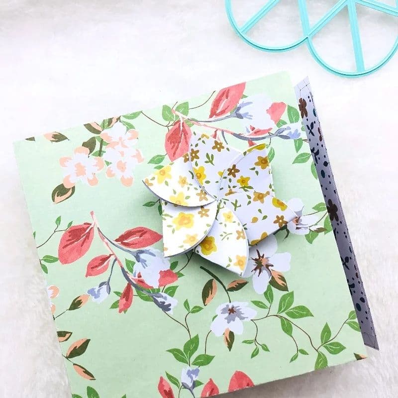 ★新入荷★和風　花型　メッセージカード　カッティングダイ