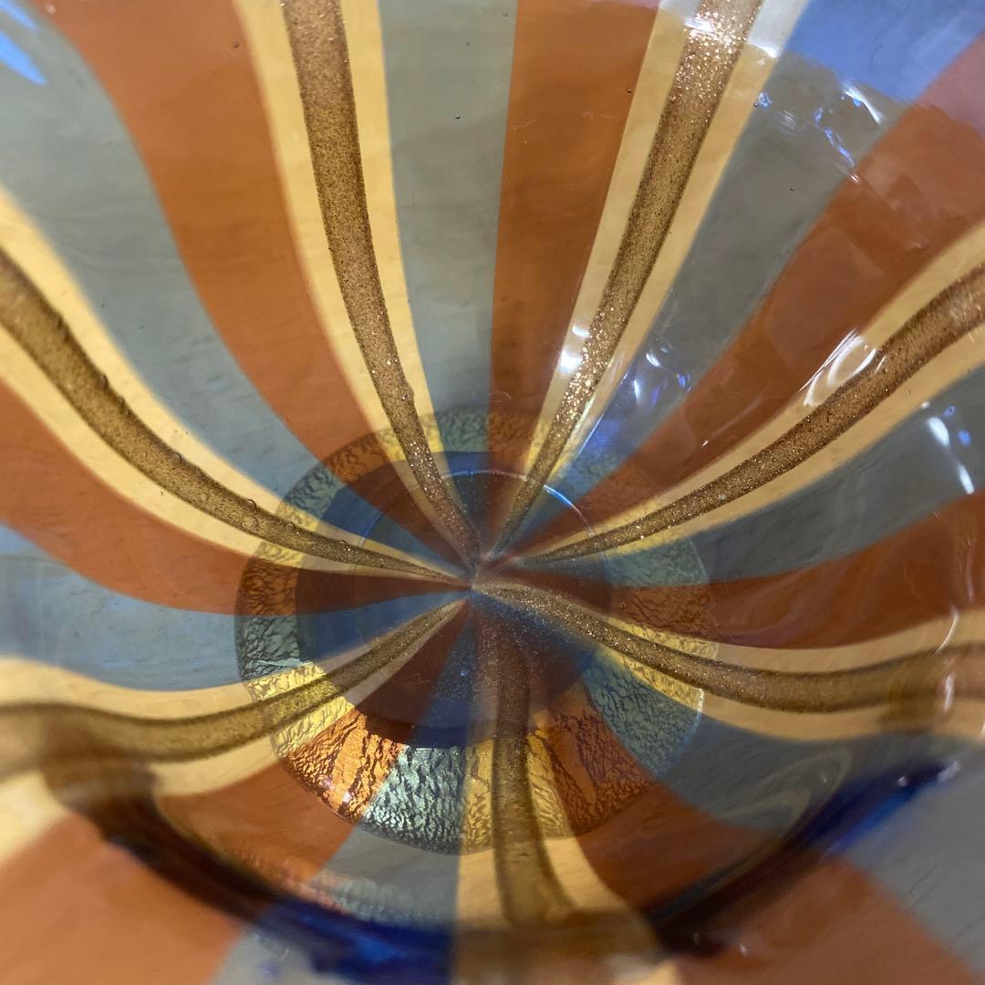 イタリア ヴェネチアングラス ムラーノ ボウル レース サイン ベネチア ベニス