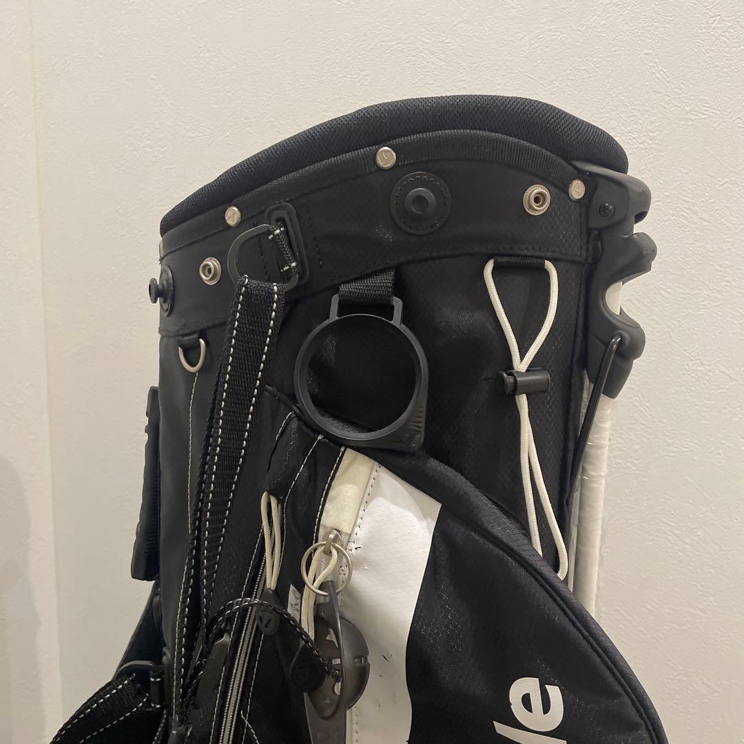 テーラーメイド キャディバッグ スタンド式 軽量 6分割 ゴルフ ブラック