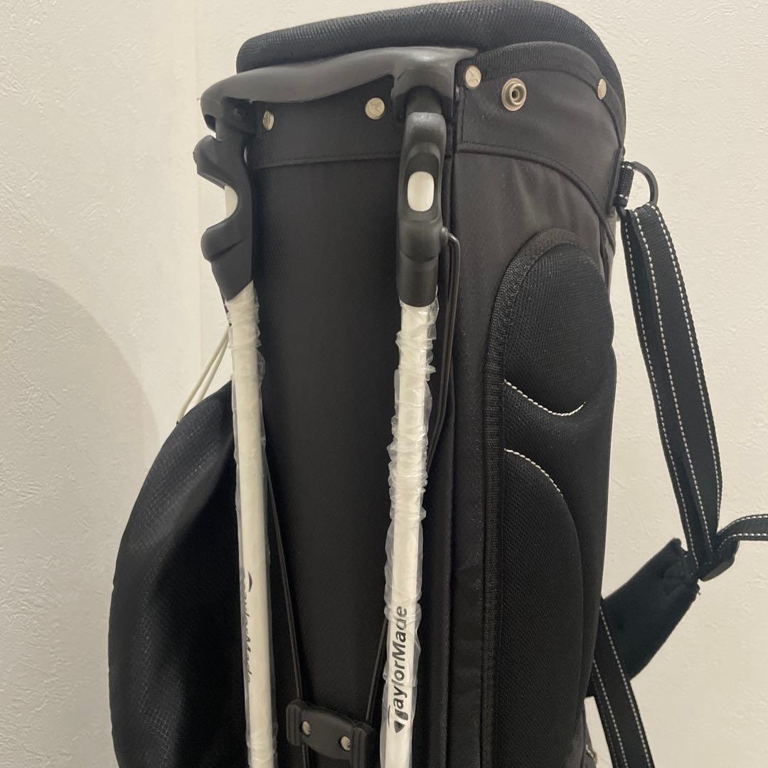 テーラーメイド キャディバッグ スタンド式 軽量 6分割 ゴルフ ブラック