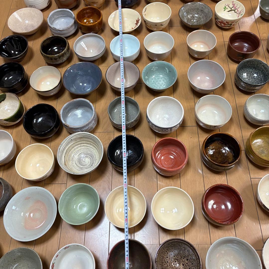 茶碗 抹茶碗 64点 茶道具 箱無し 染付 色絵 いろいろ まとめて