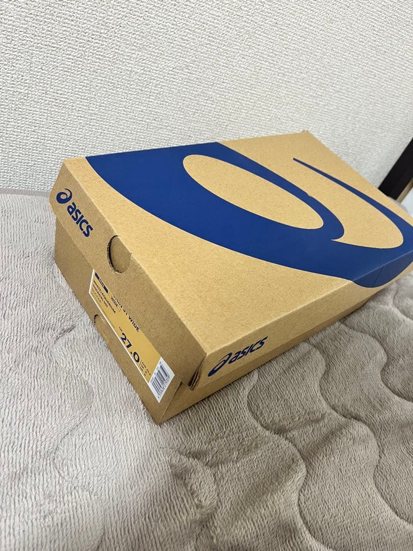 ASICS サッカースパイク ホワイト/ブルー　DS LIGHT 取り替え式