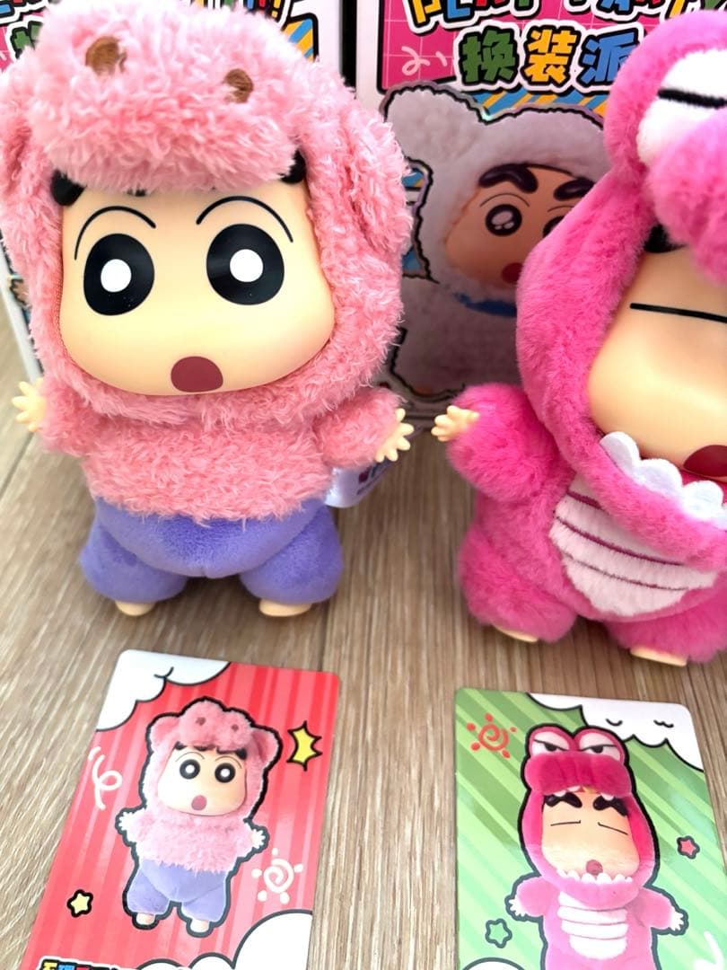 正規品　しんちゃん ぬいぐるみ TOP TOY コンプ　4体　開封のみ　カード