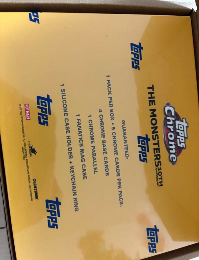 Topps Chrome Labubu 新品未開封1BOX