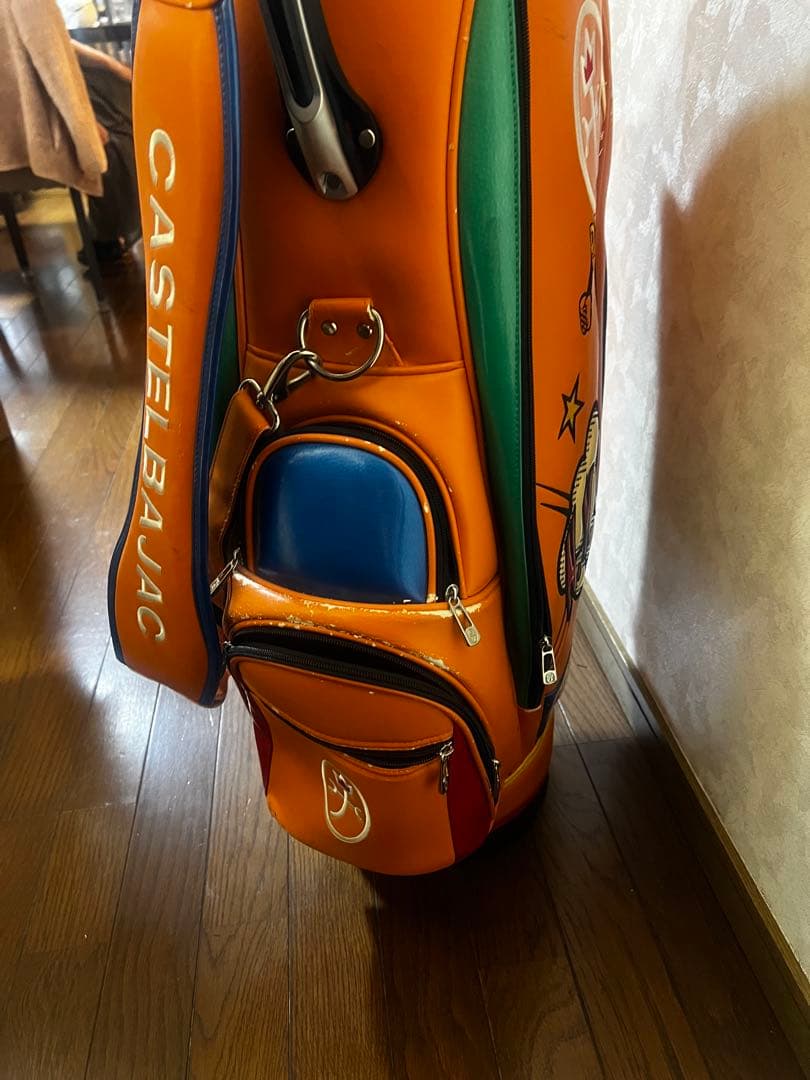 CASTELBAJAC ゴルフバッグ オレンジ