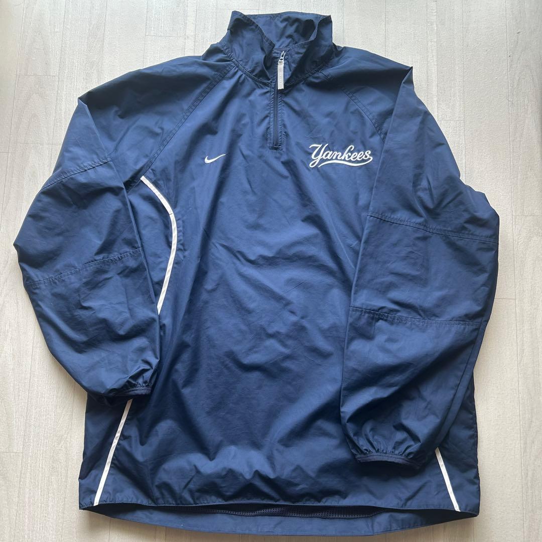 Nike Yankees ハーフジップジャケット プルオーバー　M ネイビー
