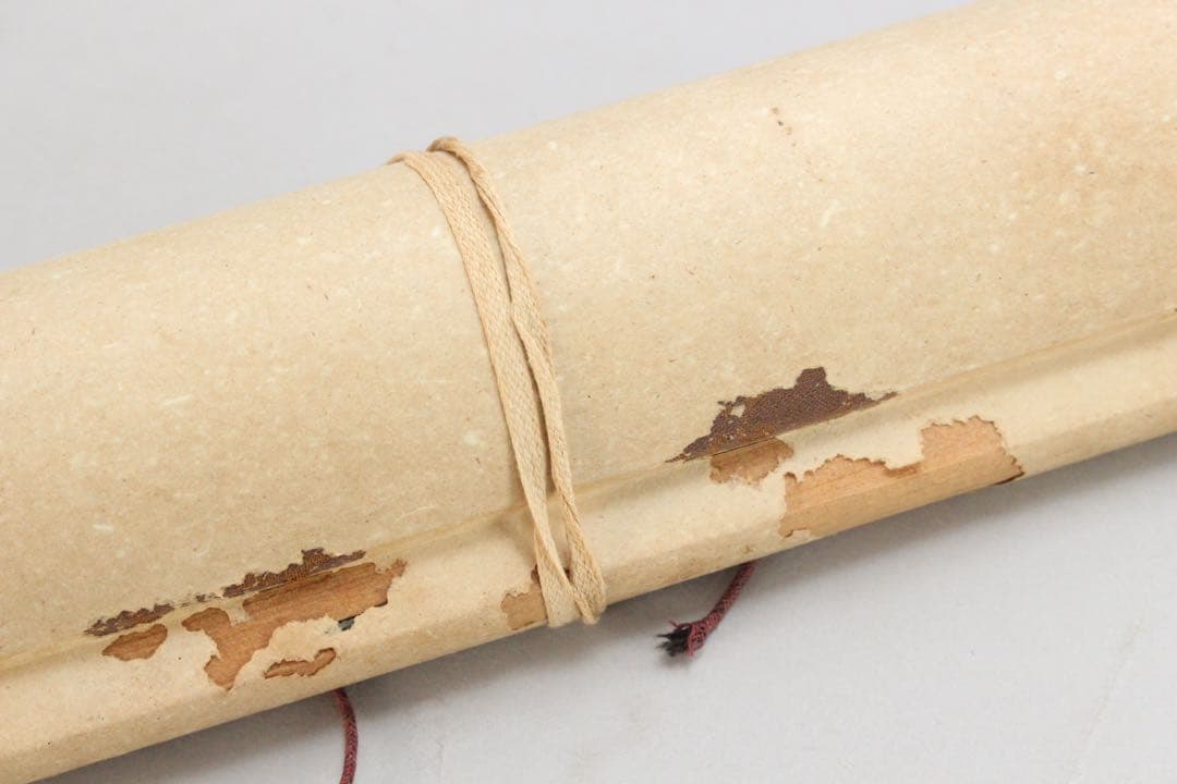 No5614 掛軸　在銘　啓祥　楓橋夜泊　画賛　紙本　中国画　山水　送料無料