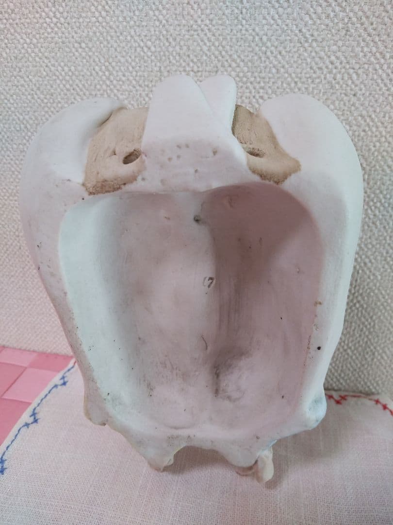 アンティーク 2人のピンク天使 聖水盤