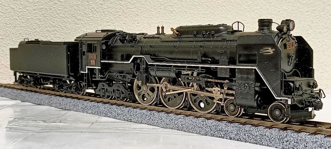 HOゲージ 天賞堂 Ｃ622号機蒸気機関車、No;491、メンテナンス済