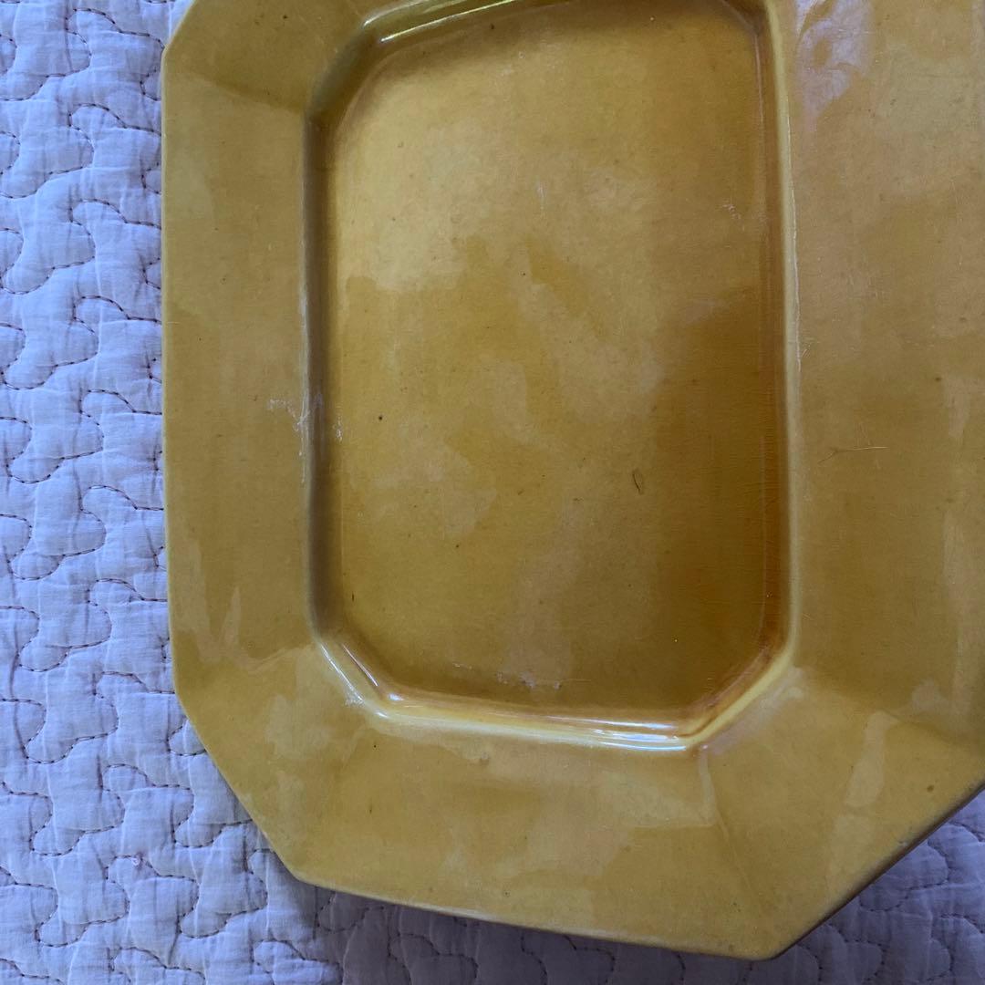 珉平焼　無地　額皿　柄なし