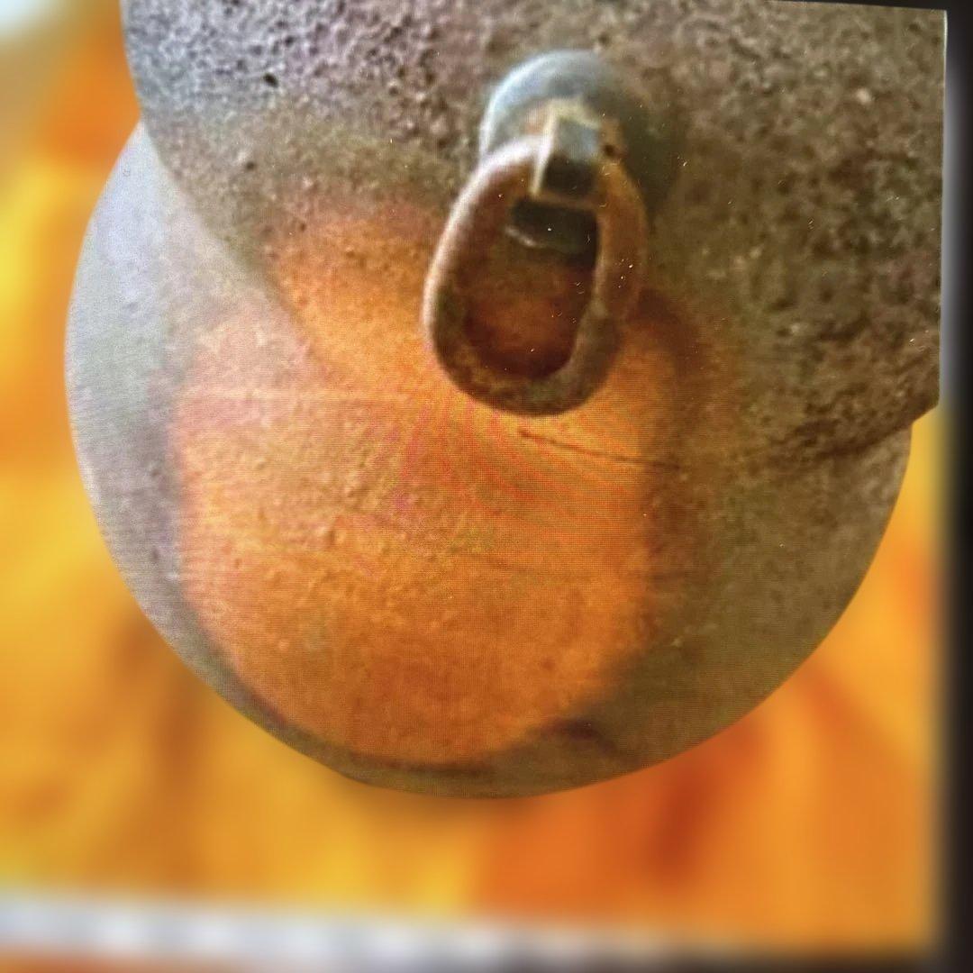 ▶︎ ◎備前窯変掛花入　松本勝哉　たぬき？ひょうたん？