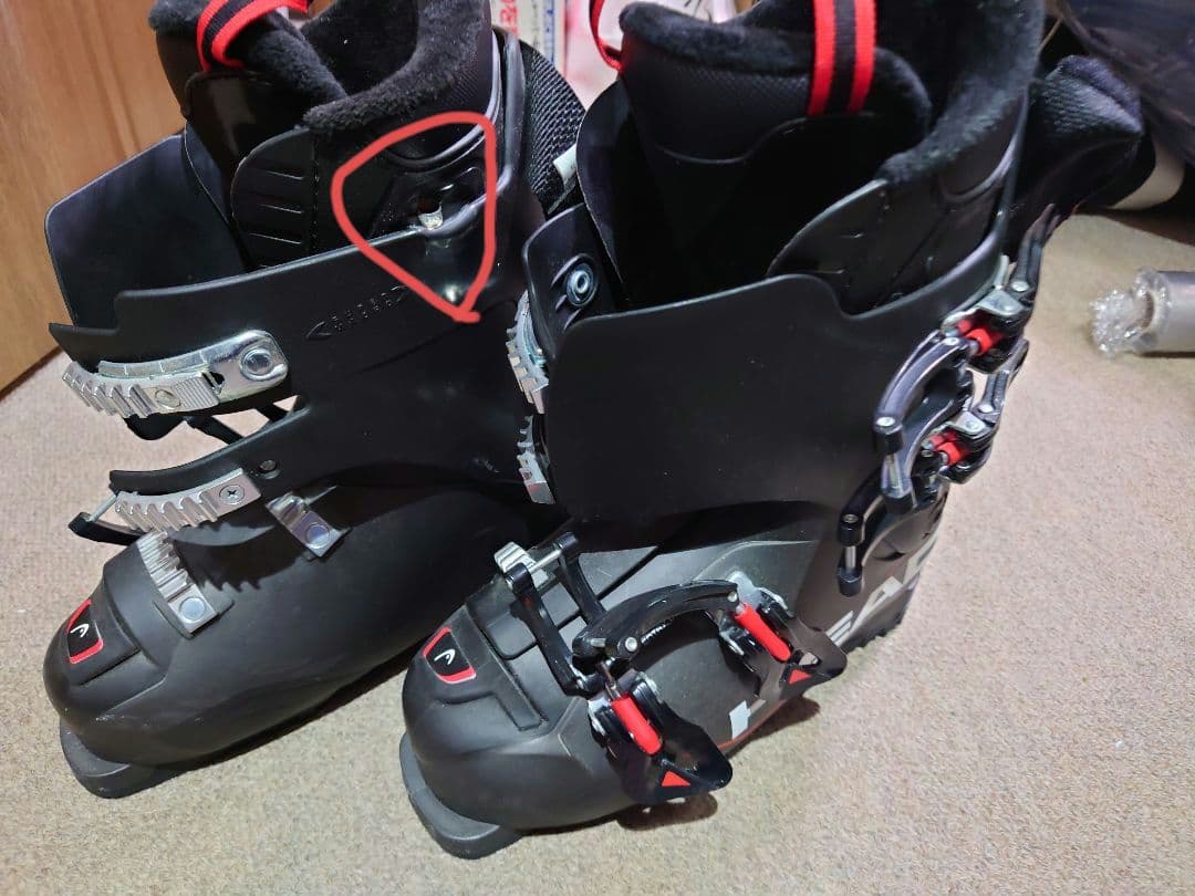 お譲りしますスキーアトミック165ヘッドブーツ250/255ストック110センチ