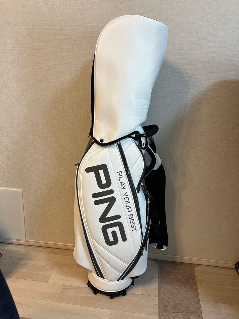PING キャディバッグ ホワイト　CB-U 2502 SOFT PU