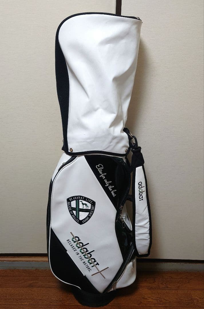 adabar ゴルフバッグ 白黒