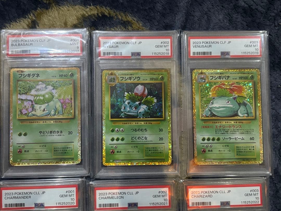 ポケモンカードclassic クラシック 御三家進化ライン PSA10 9連番