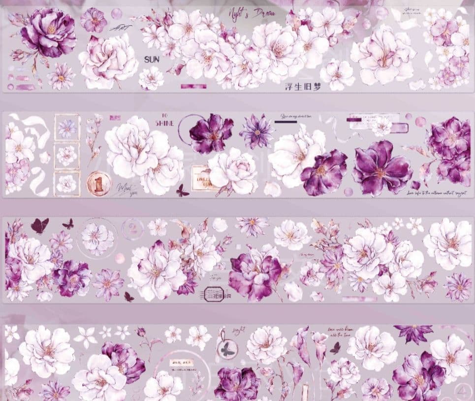 【お得なマステセット】6巻　海外マステ　まとめ売り　装飾マステ