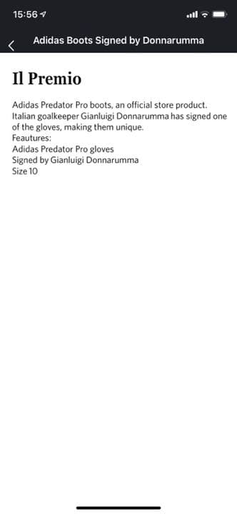 ドンナルンマ直筆サイン入りグローブ