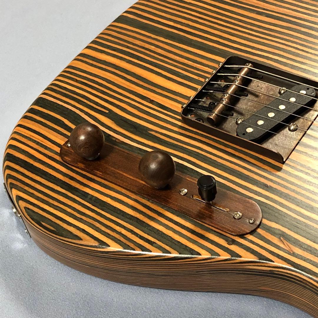 テレキャスタータイプギター ゼブラウッド