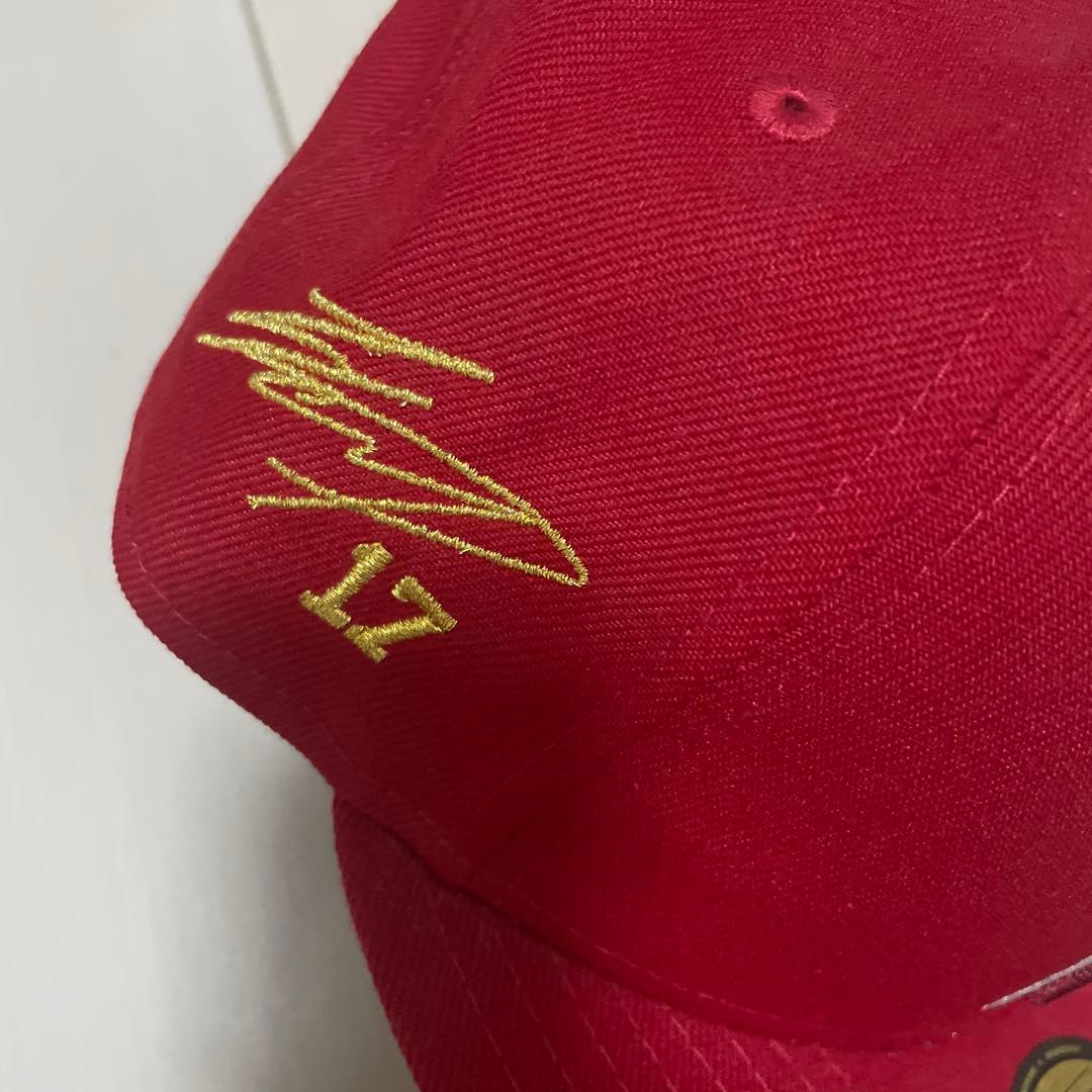 公式ショップ　大谷翔平　エンゼルス　サイン刺繍　ゴールド　キャップ　ニューエラ