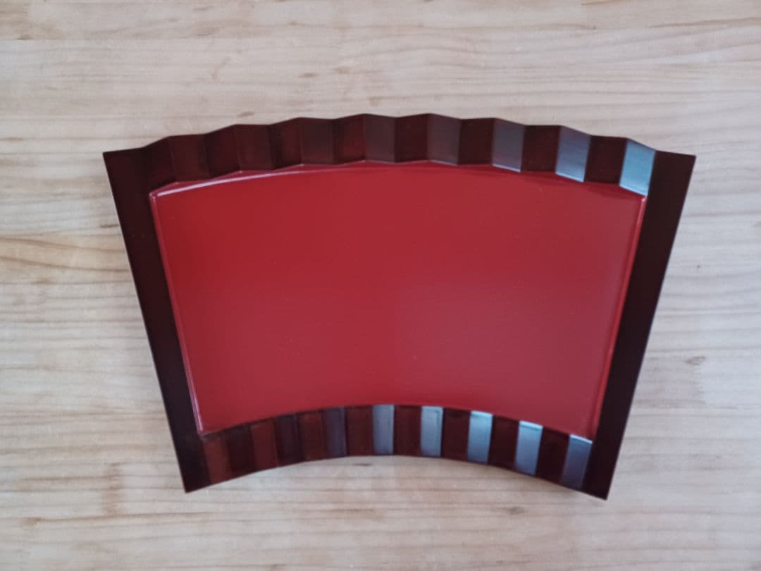 木曽漆器 扇盆付酒盃セット