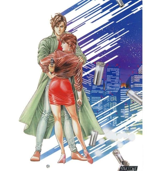 シティーハンター/B5ステンドグラス風 背景透明 アクリルパネル